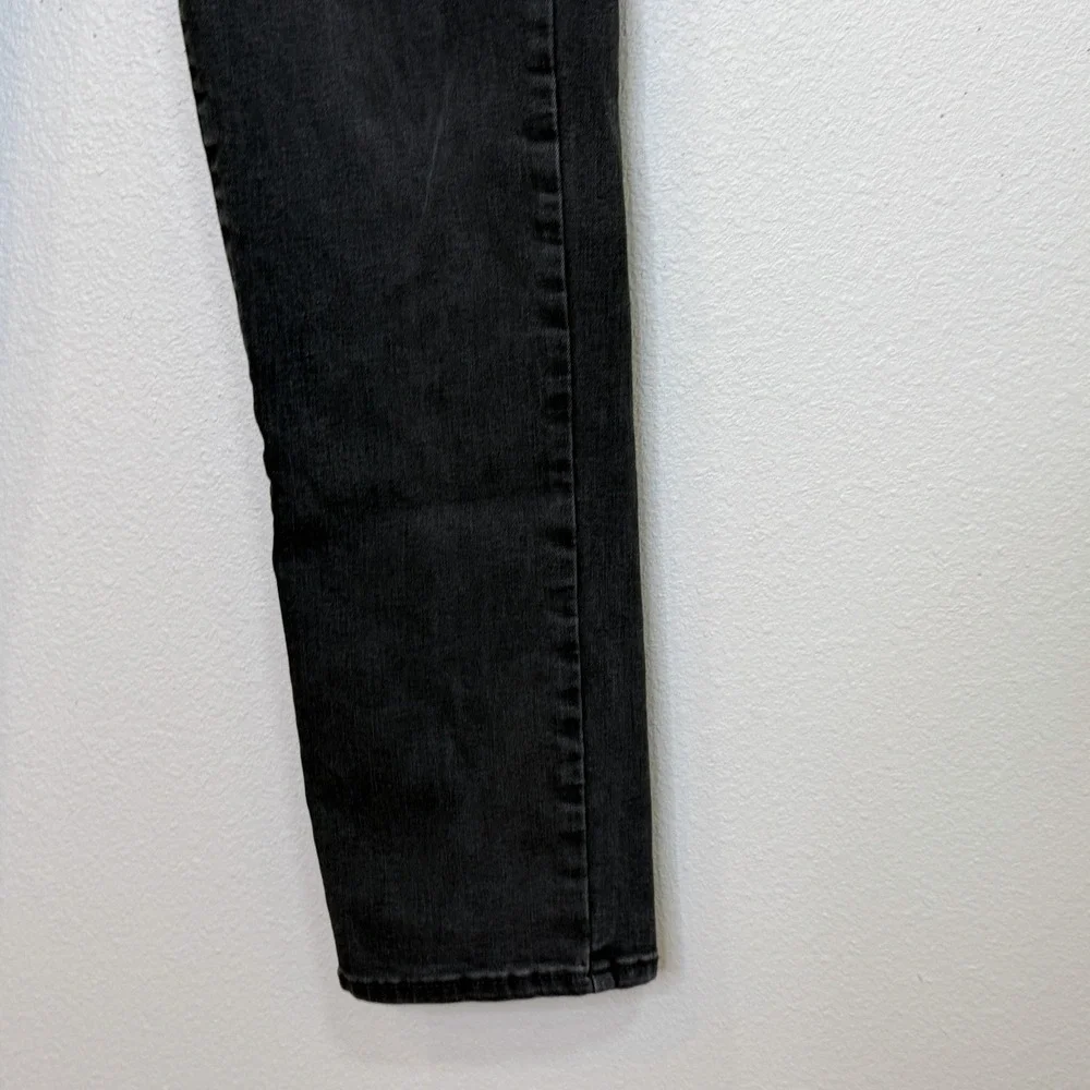 Lucky Brand 410 Athletic Straight Jeans Mens Sz 34x32 Faded Black Wash Stretch